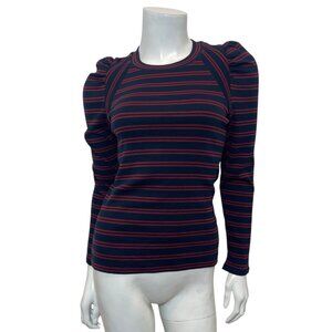 Veronica Beard Delano Top  Delano Top in Navy/Syrah Size XS